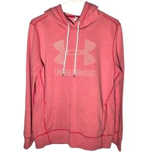 Under Armour Pink Loose Fit Hoodie - Medium - Cozy & Stylish